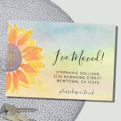 Sunflower I've Moving カラフル Announce 案内状