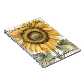 Sunflower Journal Grandma’s Life Story, Sunflower  ノートブック (右側)