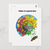 Sunflower Joy ポストカード (正面/裏面)
