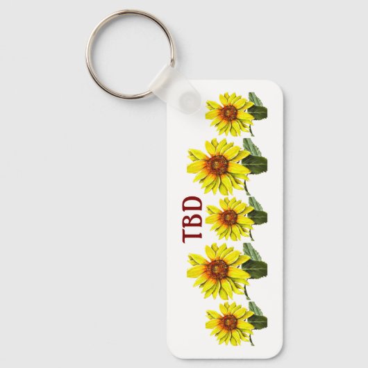 Sunflower Keychain キーホルダー (正面)