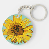 Sunflower Keychain キーホルダー (裏面)
