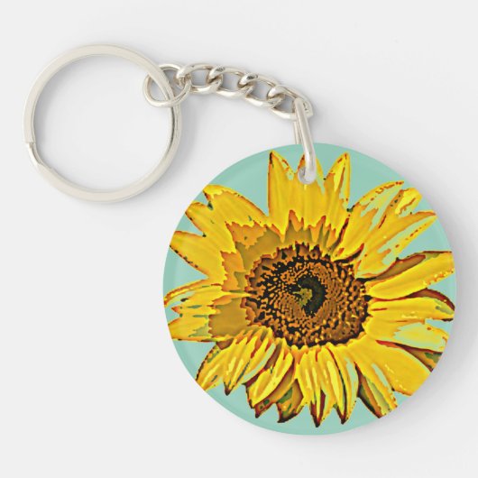 Sunflower Keychain キーホルダー (正面)