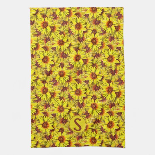 Sunflower Kitchen Towel キッチンタオル (縦)