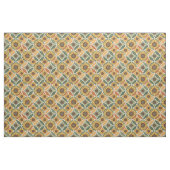 Sunflower & Leaf Pattern | Nature-Inspired Quilted ファブリック (ファットクウォーター)