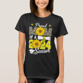 Sunflower Leopard Proud Mom of a Class of 2024 24 Tシャツ (正面)