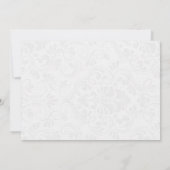 Sunflower Lilac String Lights Rustic Bridal Shower 招待状 (裏面)