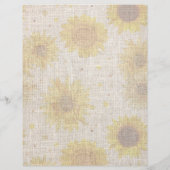 Sunflower Linen Design Scrapbook Paper (裏面)
