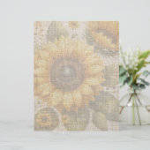 Sunflower Linen Design Scrapbook Paper (スタンド正面)