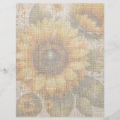 Sunflower Linen Design Scrapbook Paper (正面)