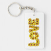 Sunflower Love Acrylic Keychain キーホルダー (正面)