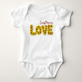 Sunflower Love Baby Bodysuit ベビーボディスーツ
