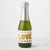Sunflower Love Beverage Label Set スパークリングワインラベル (正面)