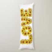Sunflower Love Body Pillow ボディピロー (裏面 (縦))