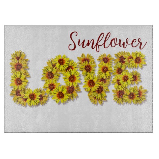 Sunflower Love Cutting Board カッティングボード (正面)