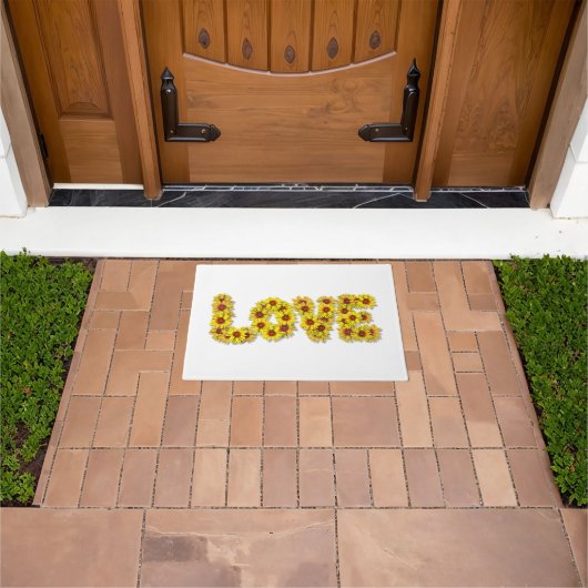 Sunflower Love Door Mat ドアマット (室外)
