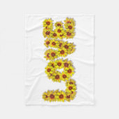 Sunflower Love Fleece Blanket フリースブランケット (正面)