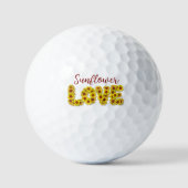 Sunflower Love Golf Ball ゴルフボール (正面)