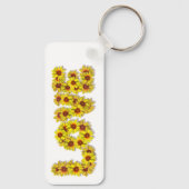 Sunflower Love Keychain キーホルダー (裏面)