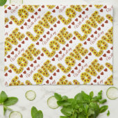 Sunflower Love Kitchen Towel キッチンタオル (折り畳み)