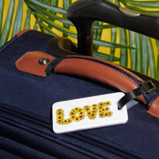 Sunflower Love Luggage Tag ラゲッジタグ (裏面インサイチュ1)