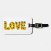 Sunflower Love Luggage Tag ラゲッジタグ (正面横)
