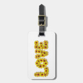 Sunflower Love Luggage Tag ラゲッジタグ (正面縦)