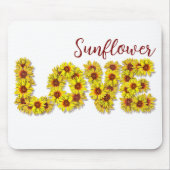 Sunflower Love Mouse Pad マウスパッド (正面)