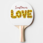 Sunflower Love Ping Pong Paddle 卓球ラケット (正面)