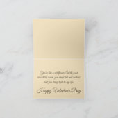 Sunflower Love Sepia Tone Vintage Greeting Card カード (内部)