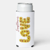 Sunflower Love Slim Can Cooler スリム缶クーラー (Seltzer正面)