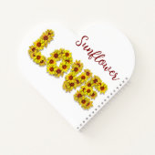 Sunflower Love Spiral Notebook ノートブック (裏面)