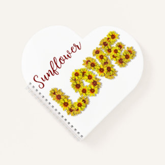 Sunflower Love Spiral Notebook ノートブック