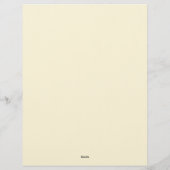 Sunflower Love Stationery Paper レターヘッド (裏面)