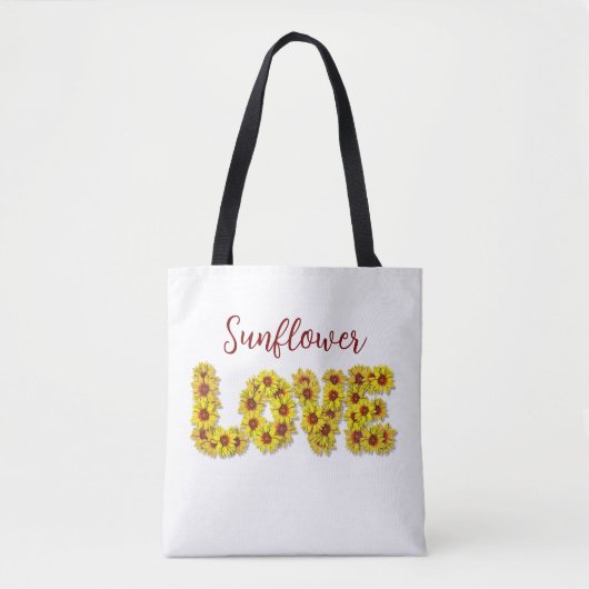 Sunflower Love Tote Bag トートバッグ (正面)