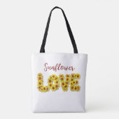 Sunflower Love Tote Bag トートバッグ (裏面)