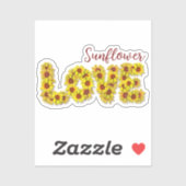 Sunflower Love Vinyl Sticker シール (シート)