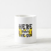 Sunflower Lover | Here Comes The Sun コーヒーマグカップ (中央)