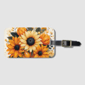 Sunflower luggage tag ラゲッジタグ (正面横)