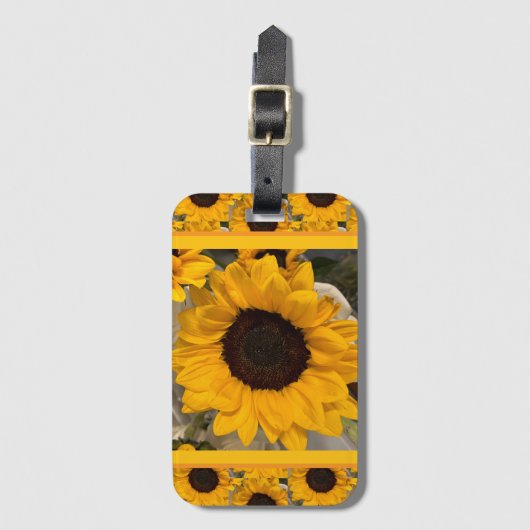 Sunflower Luggage Tag ラゲッジタグ (正面縦)