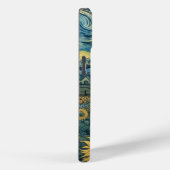 Sunflower Meadow in the Starry Night Case-Mate iPhoneケース (裏面 / 右)