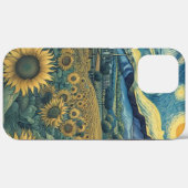 Sunflower Meadow in the Starry Night Case-Mate iPhoneケース (裏面 (横))