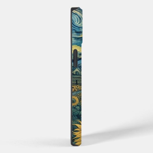 Sunflower Meadow in the Starry Night Case-Mate iPhoneケース (裏面 / 右)