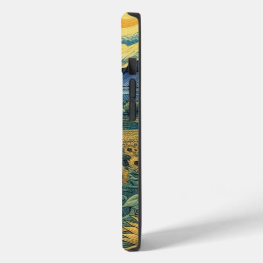 Sunflower Meadow in the Starry Night Case-Mate iPhoneケース (裏面 / 左)