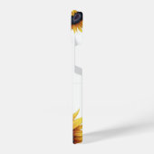 Sunflower Modren Minimal Initial  Plain Phone Case iPhoneケース (左側面)