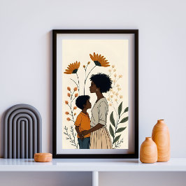 Sunflower Moments – Mother and Child ポスター