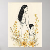 Sunflower Moments – Mother and Child V ポスター (正面)