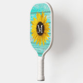 Sunflower Monogramカスタマイズ素朴可能 ピックルボールラケット (左)