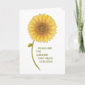Sunflower Mother's Day Card カード (正面)