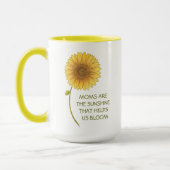 Sunflower Mother's Day Coffee Mug マグカップ (左)
