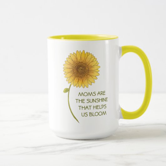 Sunflower Mother's Day Coffee Mug マグカップ (右)